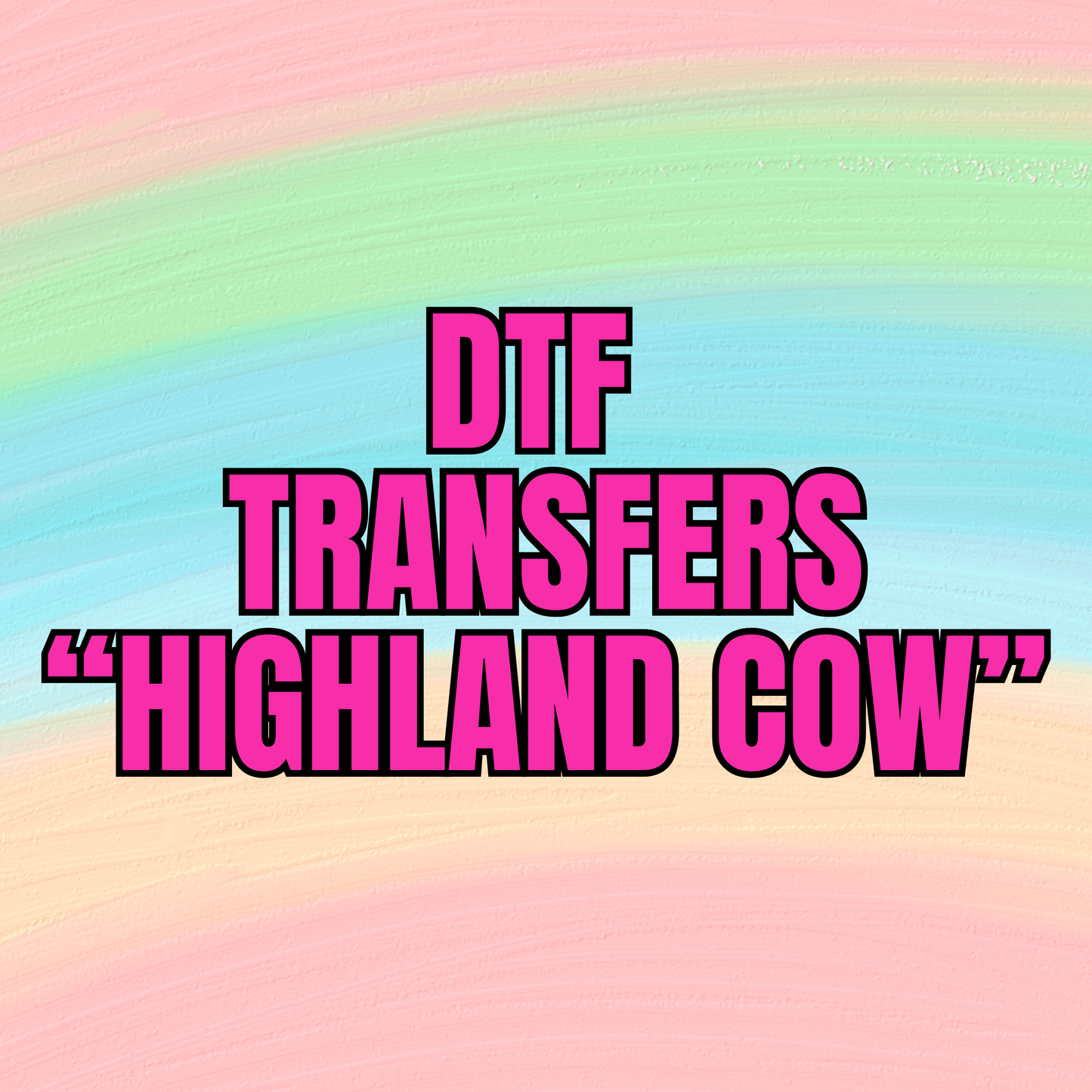 DTF TRANSFERS - HIGHLAND COWS
