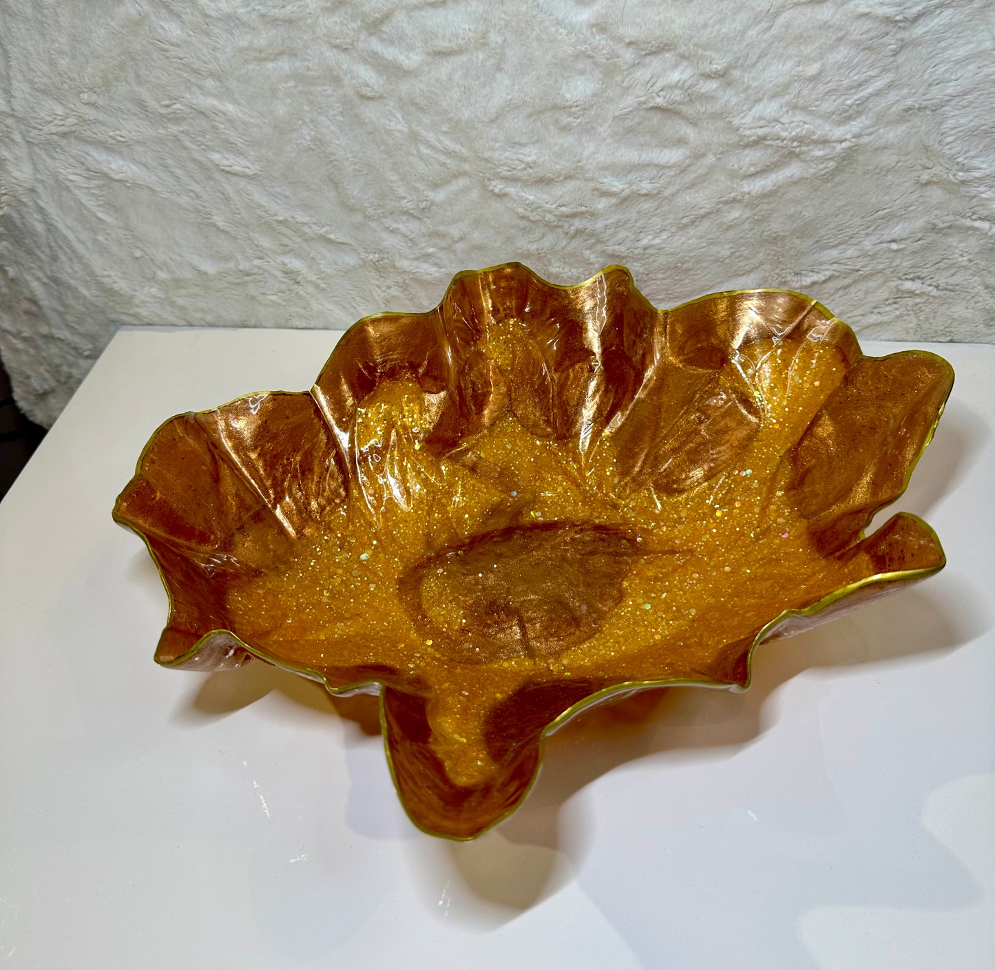COPPER EPOXY/RESIN DECORATIVE BOWL - SMALL