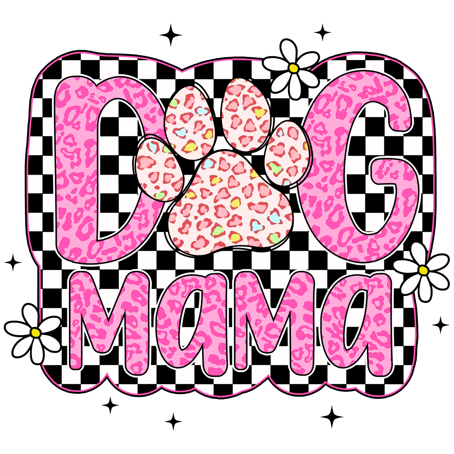 DTF TRANSFERS - DOG MOM,DOG MAMA