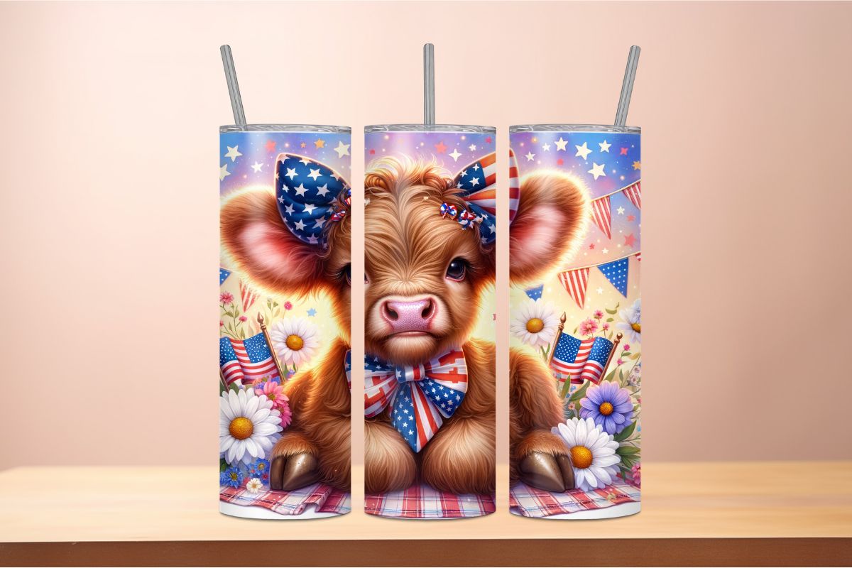 4TH OF JULY HIGHLAND COW #2
