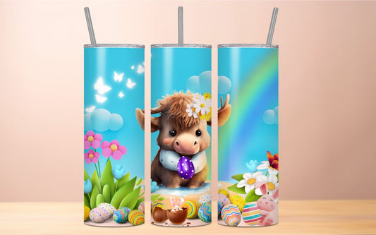 EASTER HIGHLAND COW